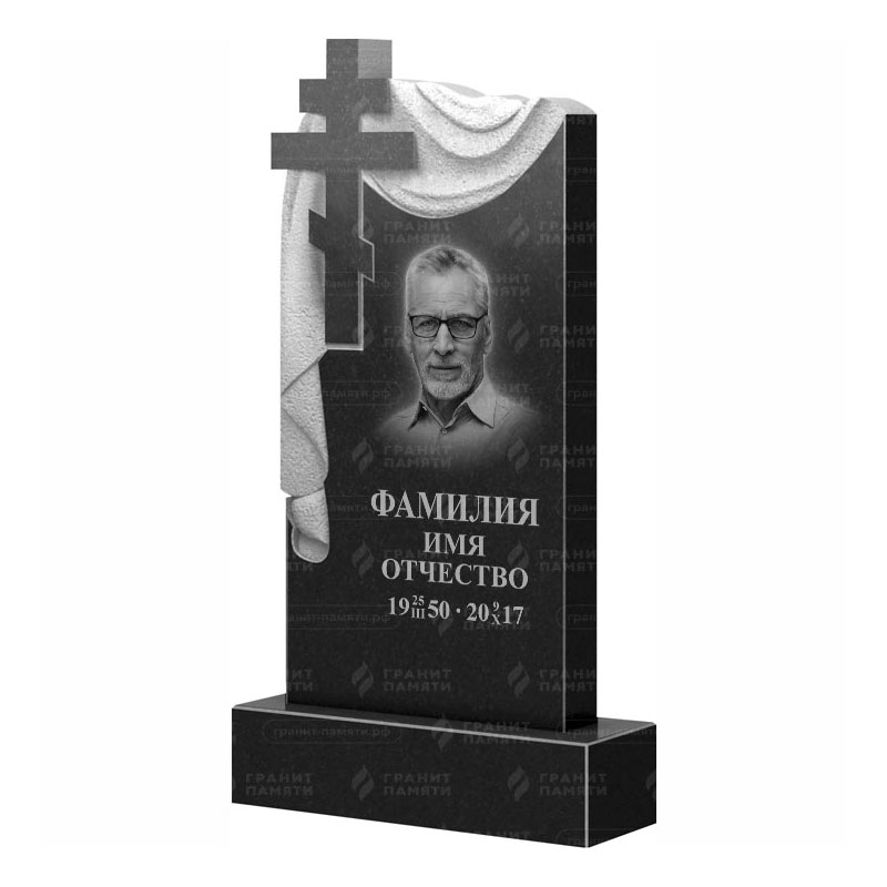 Памятники из гранита с крестом в&nbsp;Самаре | Гранитный памятник ФГ-085