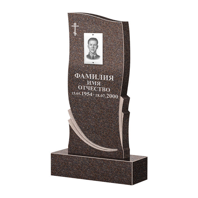 Гранитные памятники в&nbsp;Самаре | Памятник из гранита Карел Brown ФГЦ-044