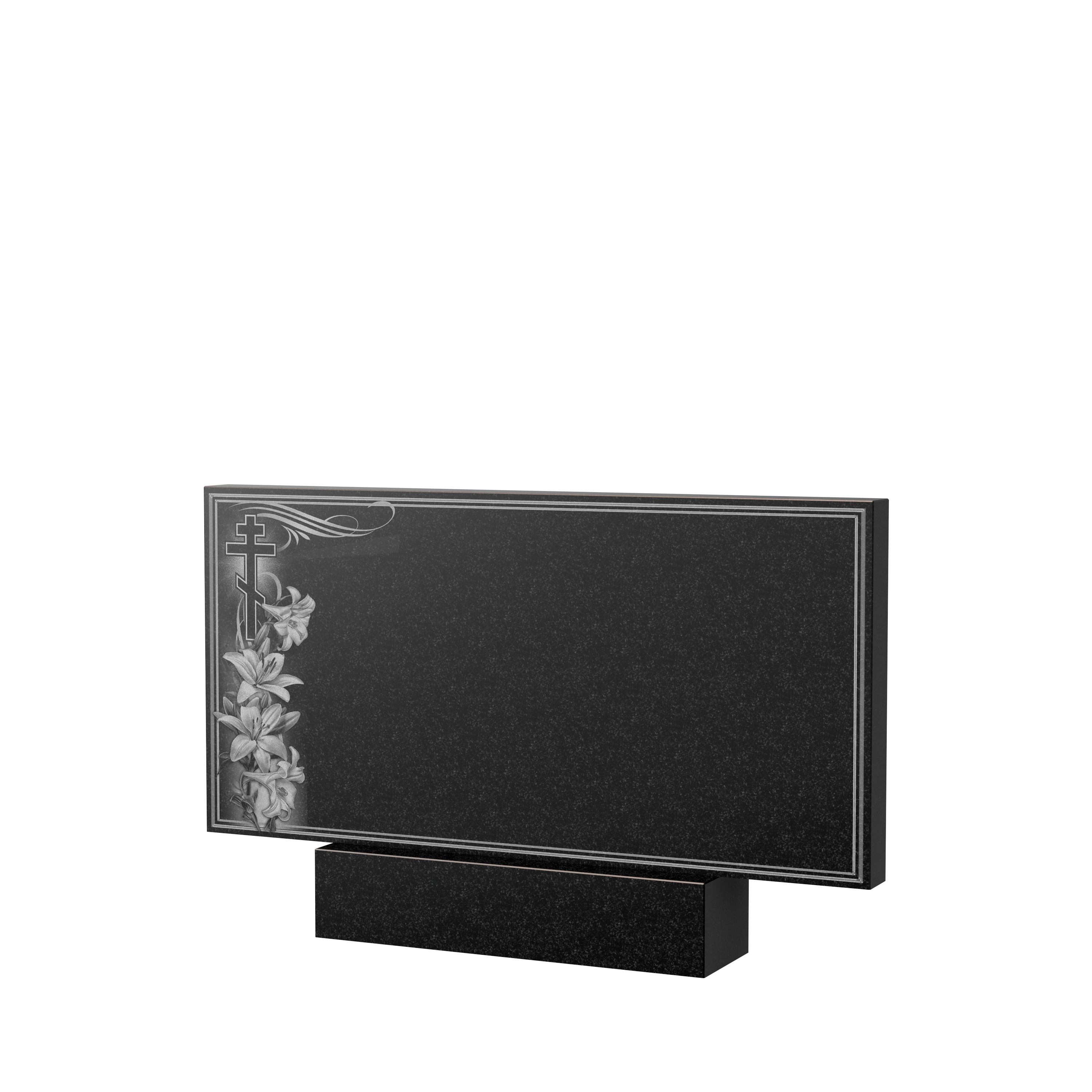 Художественное оформление памятника в&nbsp;Самаре | Художественное оформление на гранитную стелу, рисунок ГХО-003