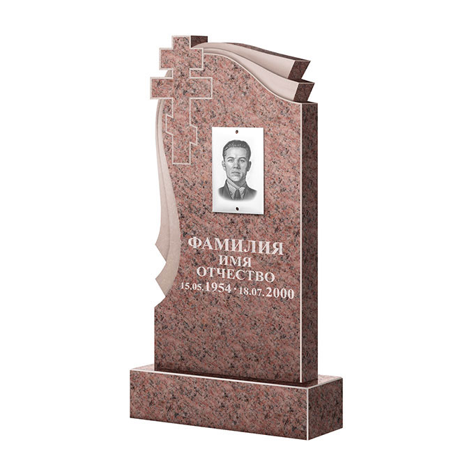 Гранитные памятники в&nbsp;Самаре | Памятник из гранита Розалия Pink ФГЦ-081