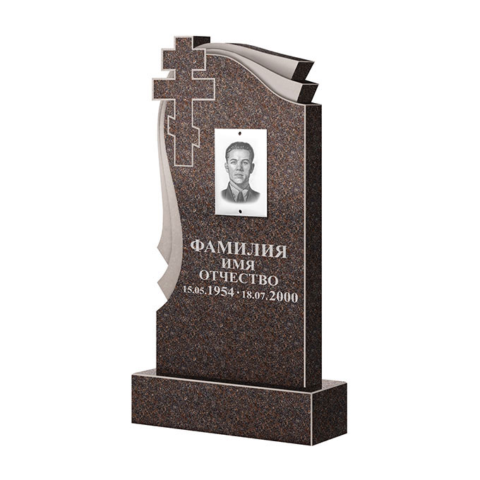 Гранитные памятники в&nbsp;Самаре | Памятник из гранита Карел Brown ФГЦ-081