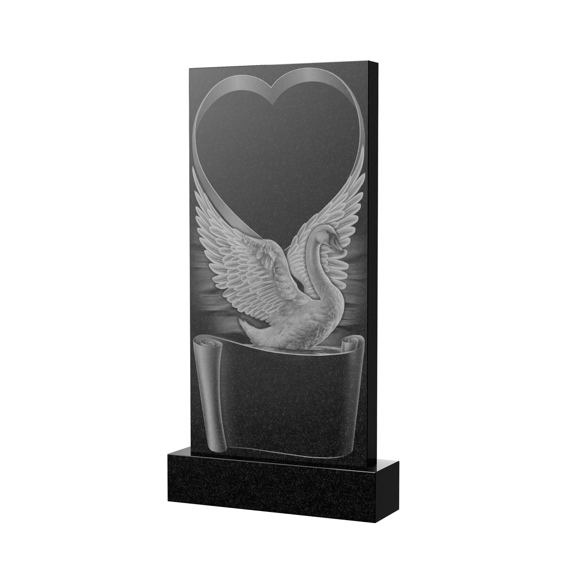 Художественное оформление памятника в&nbsp;Самаре | Художественное оформление на гранитную стелу, рисунок ВХО-034