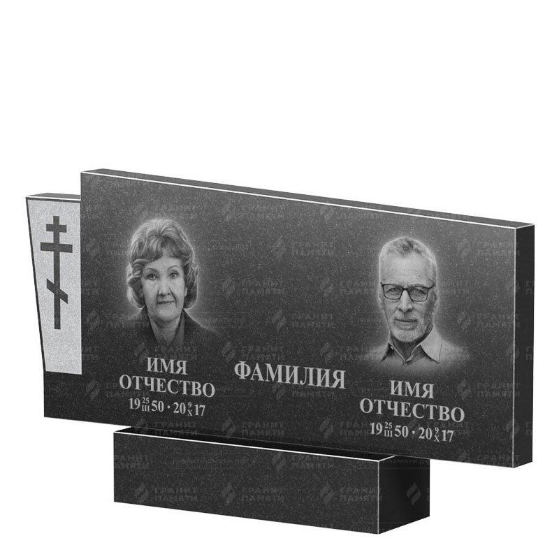 Памятники из гранита двойные в&nbsp;Самаре | Двойной гранитный памятник ФГ-137