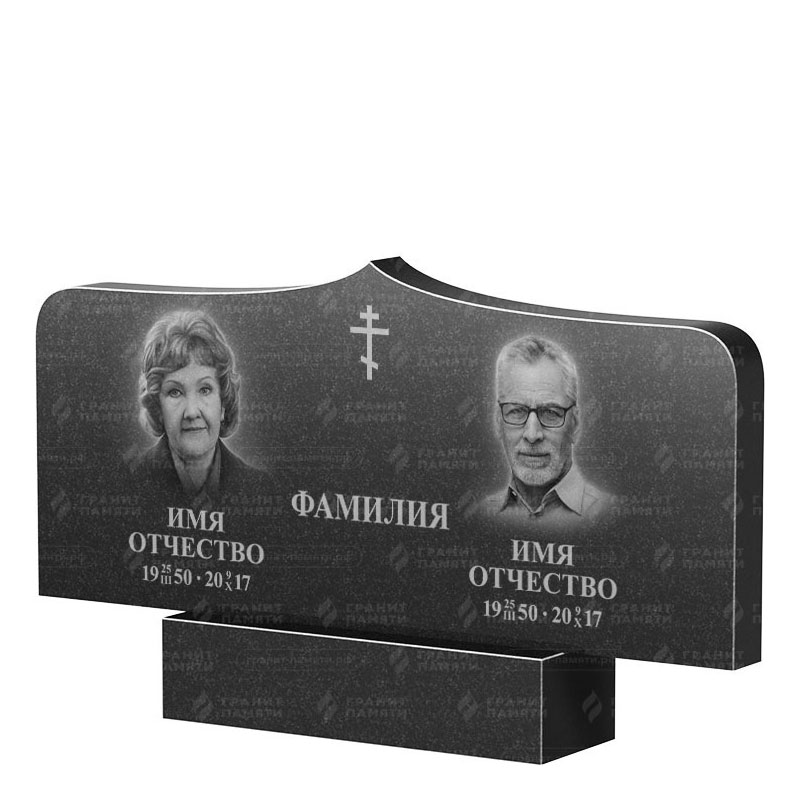 Гранитные памятники в&nbsp;Самаре | Двойной гранитный памятник ФГ-260
