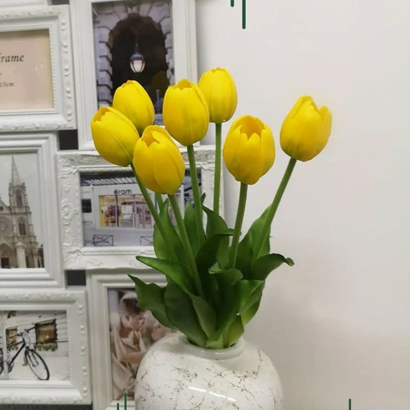 Искусственные цветы в Самаре | Цветы искусственные «Тюльпаны», желтые, букет