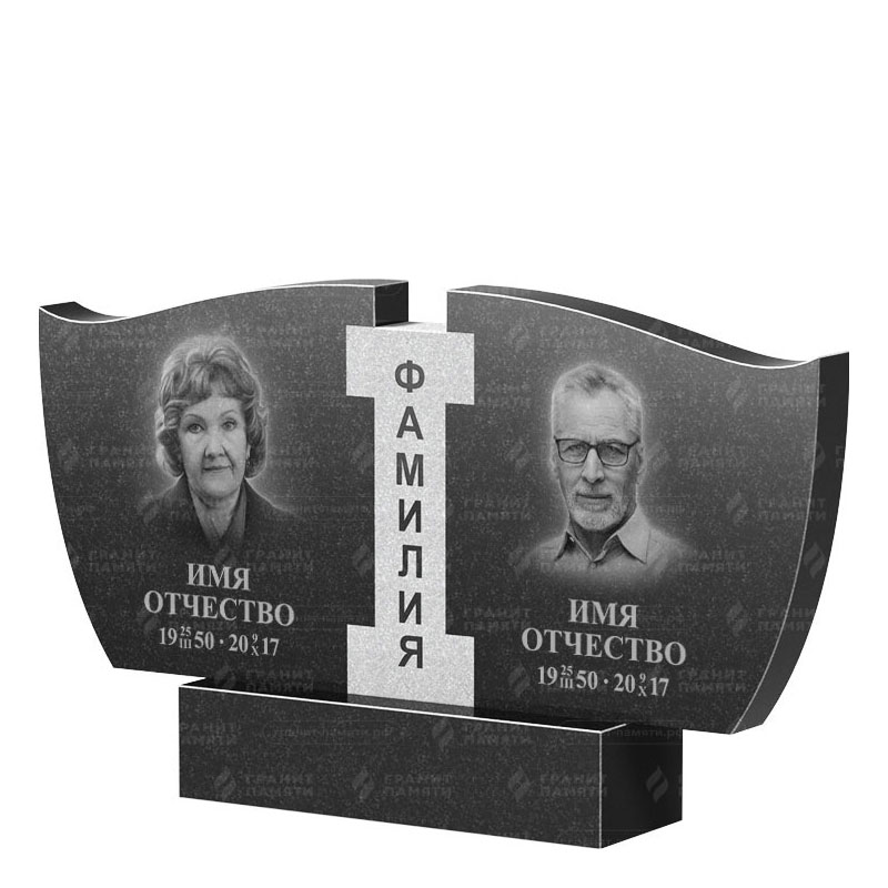 Памятники из гранита двойные в&nbsp;Самаре | Двойной гранитный памятник ФГ-138