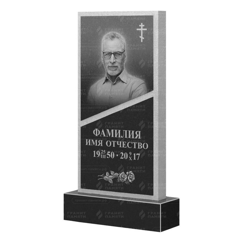 Памятники из гранита вертикальные в&nbsp;Самаре | Гранитный памятник ФГ-164