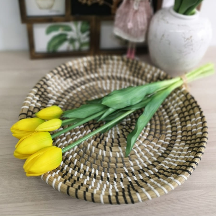 Искусственные цветы в Самаре | Цветы искусственные «Тюльпаны, бутоны», желтые, букет