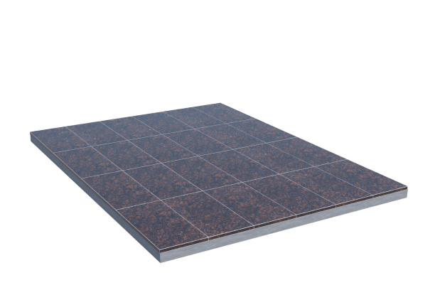 Площадки на могилу в&nbsp;Самаре | Площадка с облицовкой Дымовским гранитом