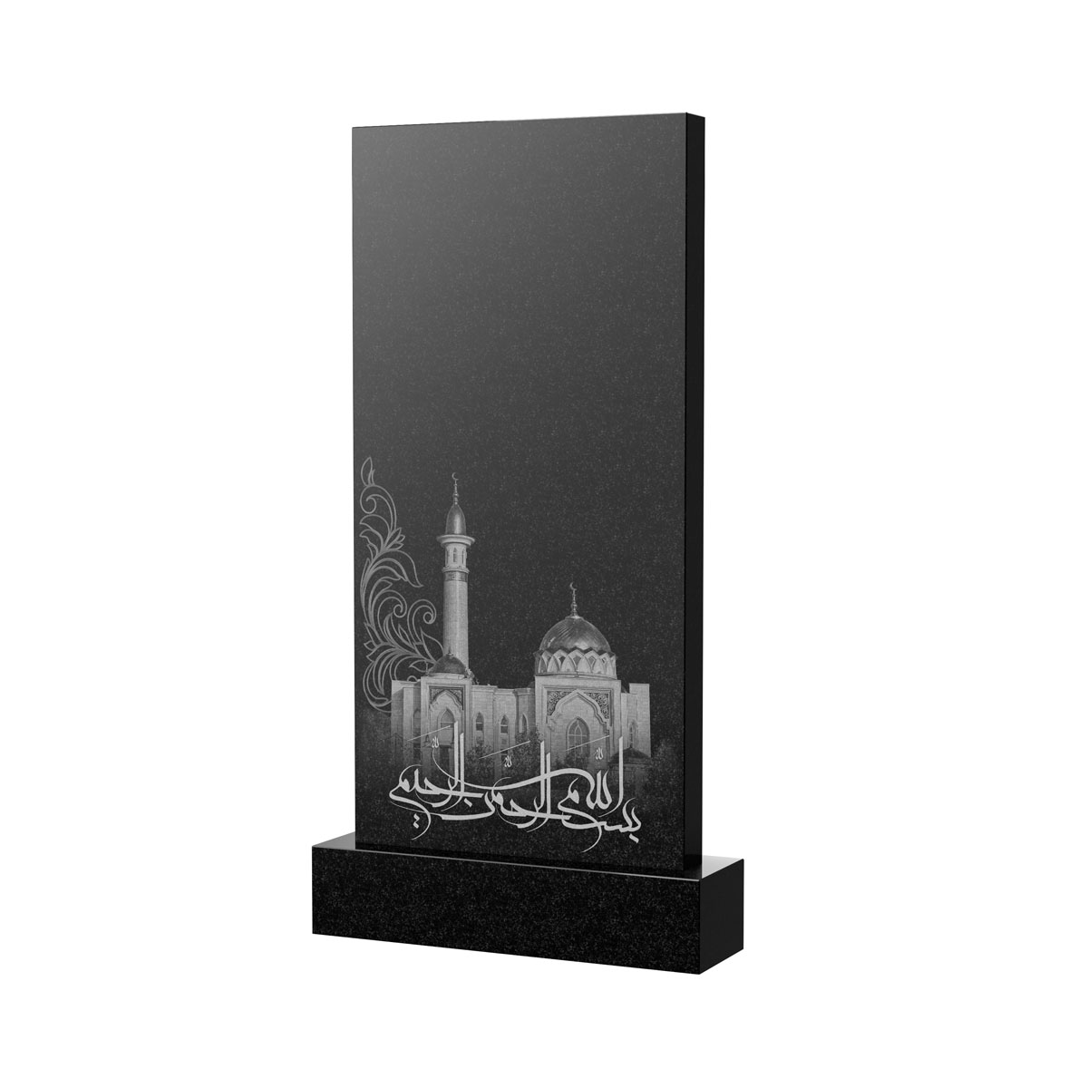 Художественное оформление памятника в&nbsp;Самаре | Художественное оформление на гранитную стелу, рисунок ВХО-046