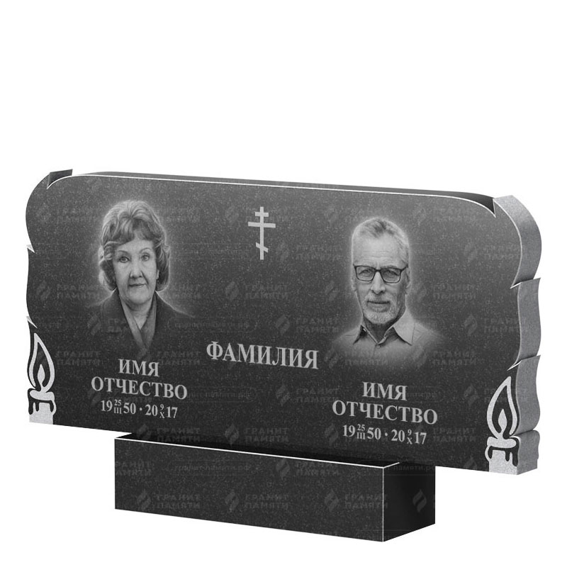 Памятники из гранита двойные в&nbsp;Самаре | Двойной гранитный памятник ФГ-133