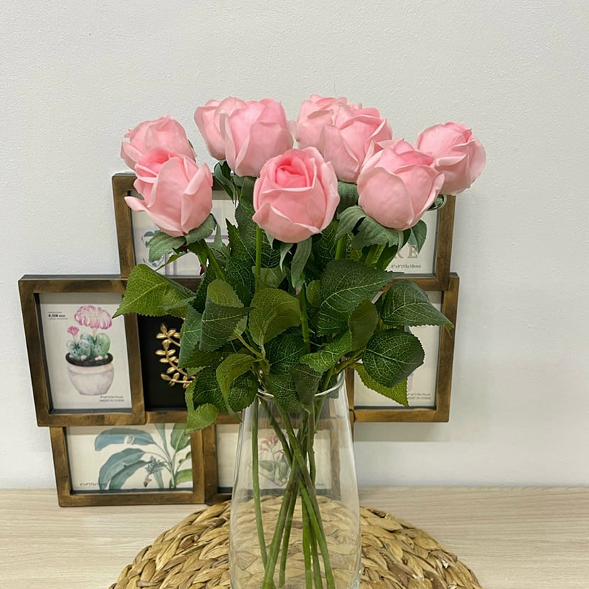 Искусственные цветы в Самаре | Цветок искусственный «Роза», нежно-розовая, одиночный