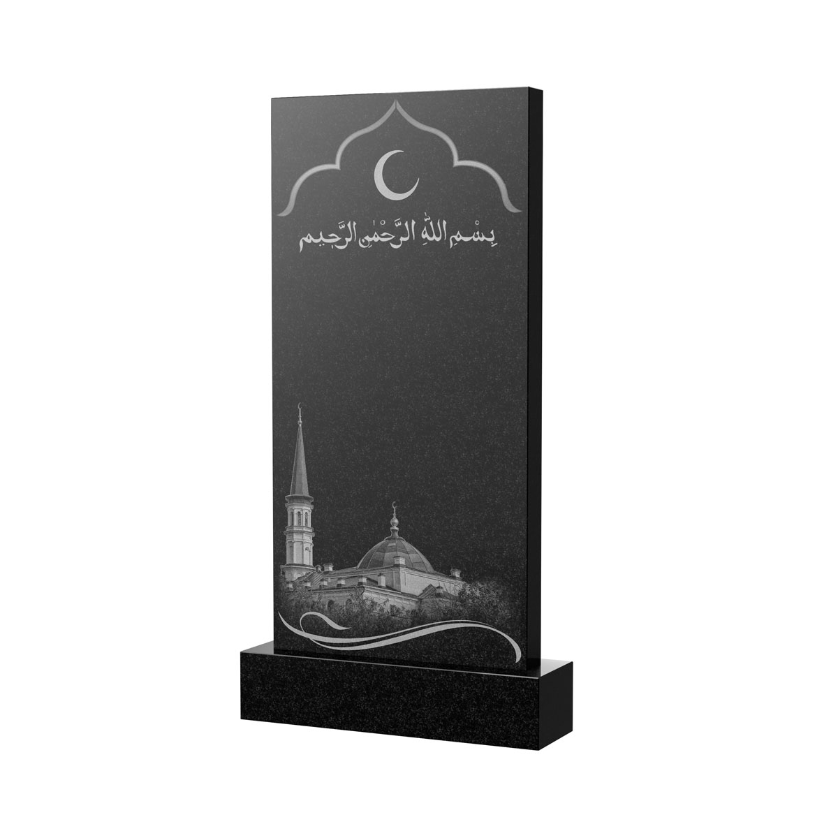 Художественное оформление памятника в&nbsp;Самаре | Художественное оформление на гранитную стелу, рисунок ВХО-037