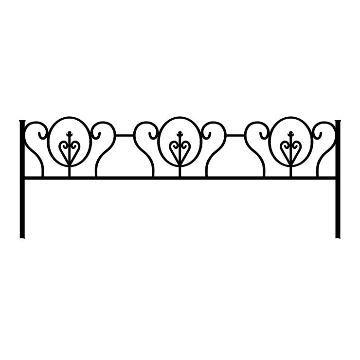 Металлические оградки, столы, скамейки в&nbsp;Самаре | Оградка №3