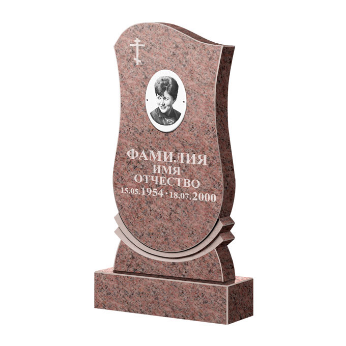Гранитные памятники в&nbsp;Самаре | Памятник из гранита Розалия Pink ФГЦ-056