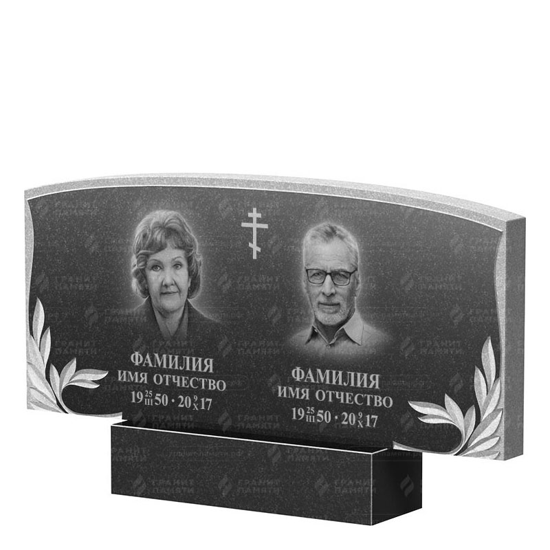 Памятники из гранита двойные в&nbsp;Самаре | Двойной гранитный памятник ФГ-135