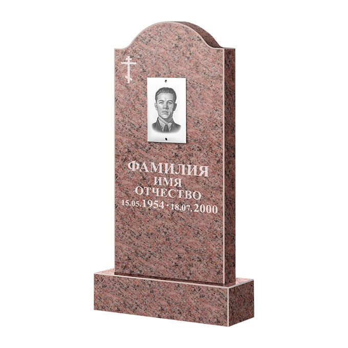 Памятники из цветного гранита в&nbsp;Самаре | Памятник из гранита Розалия Pink ФГЦ-012