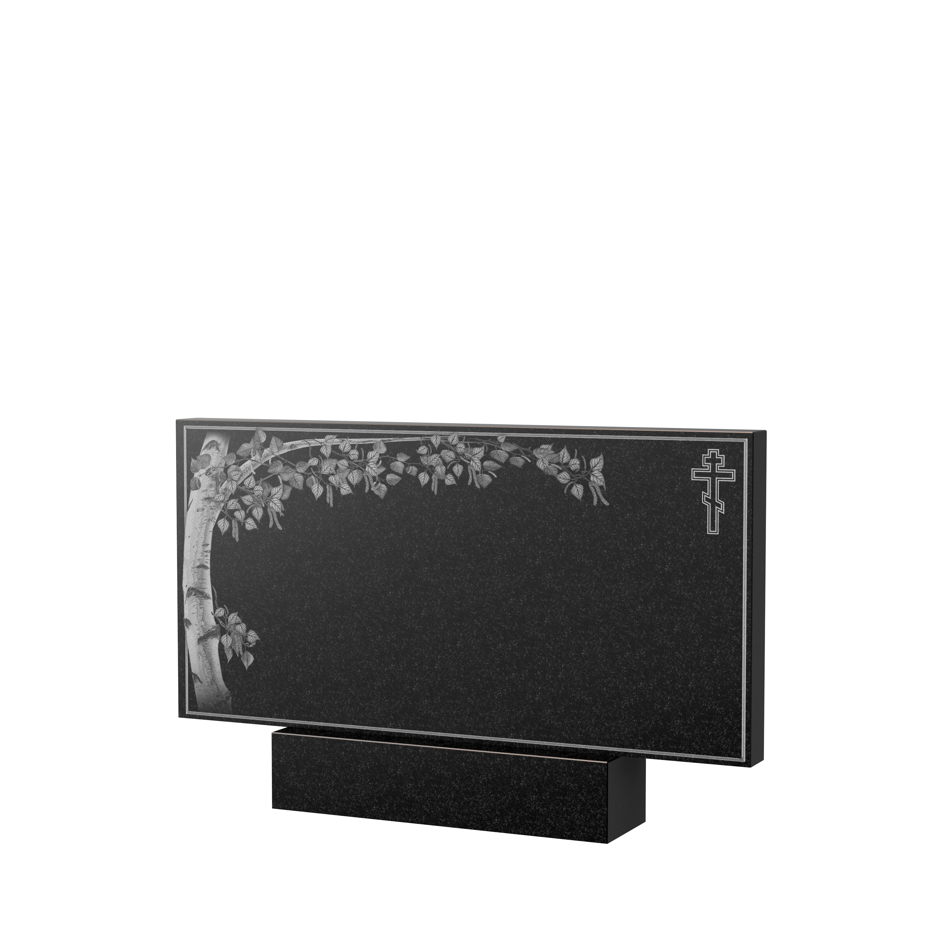 Художественное оформление памятника в&nbsp;Самаре | Художественное оформление на гранитную стелу, рисунок ГХО-005