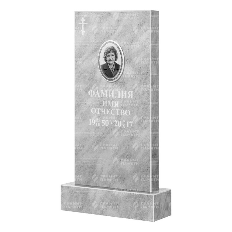 Памятники из мрамора в&nbsp;Самаре | Мраморный памятник, прямой
