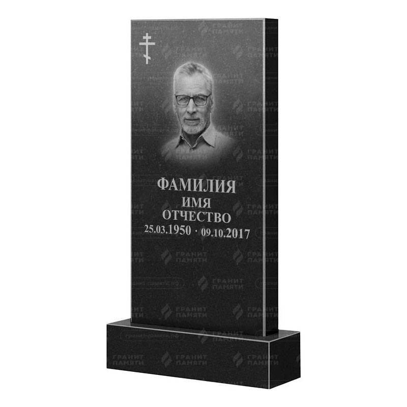 Памятники из гранита классические в&nbsp;Самаре | Гранитный памятник Прямой