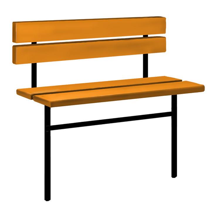 Металлические оградки, столы, скамейки в&nbsp;Самаре | Скамейка №3 со спинкой