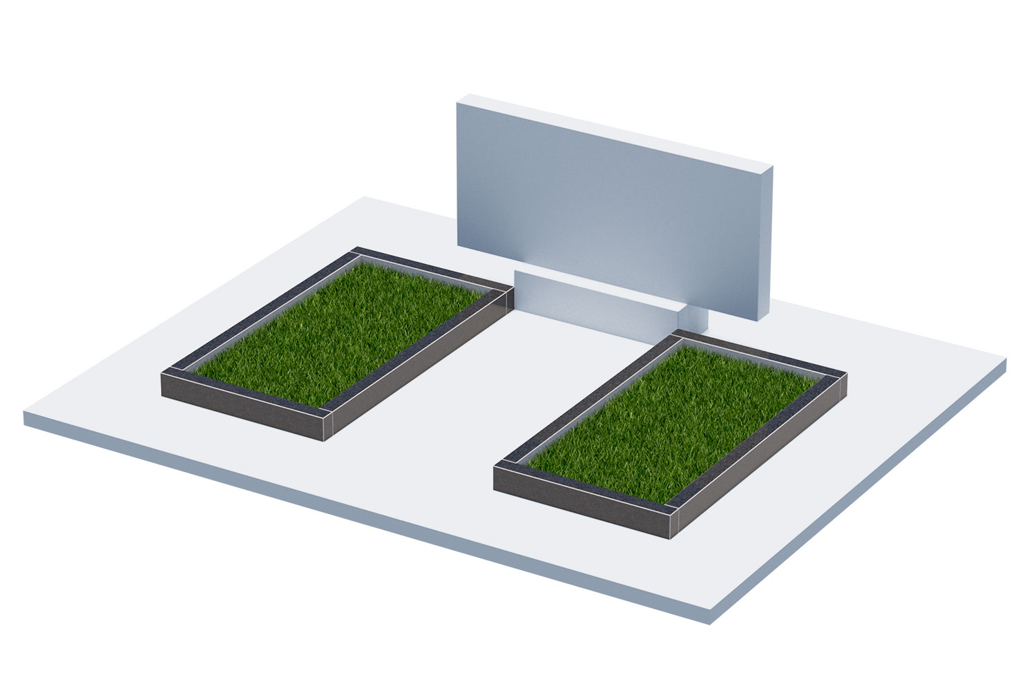 Цветники и надгробные плиты в&nbsp;Самаре | Цветник Автономный, 2 шт