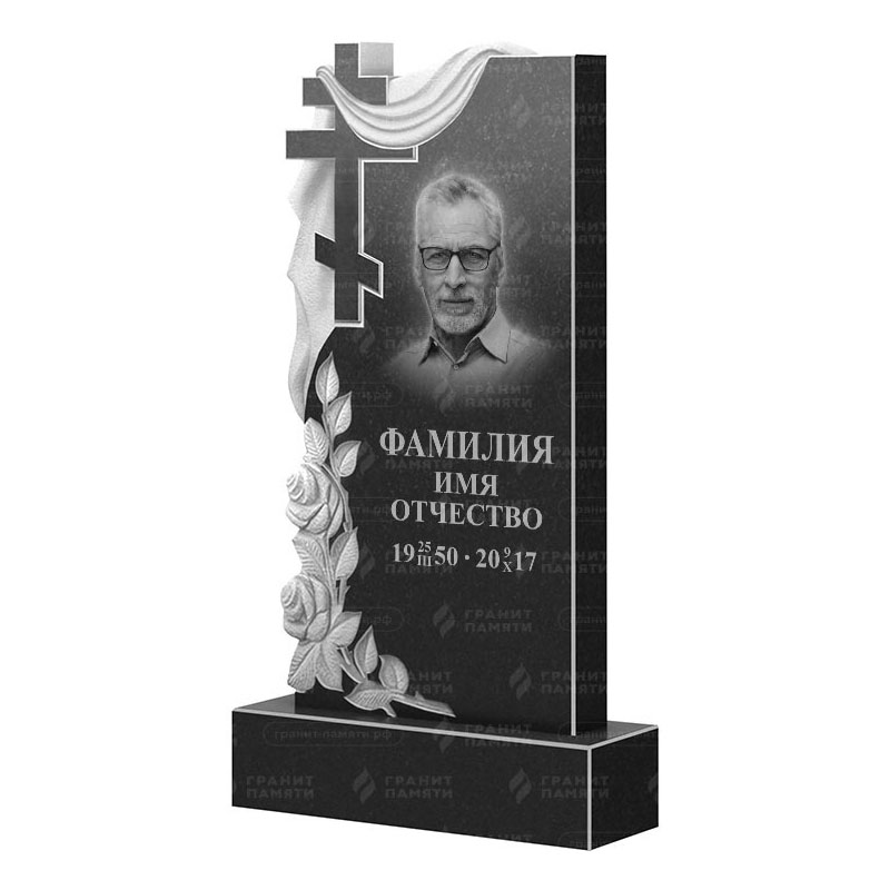 Памятники из гранита вертикальные в&nbsp;Самаре | Гранитный памятник ФГ-189