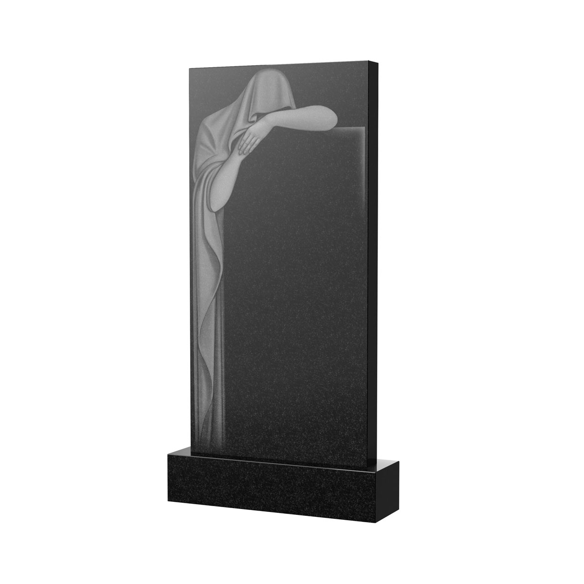 Художественное оформление памятника в&nbsp;Самаре | Художественное оформление на гранитную стелу, рисунок ВХО-036