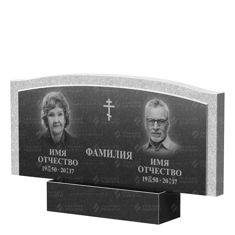 Памятники из гранита двойные в&nbsp;Самаре | Двойной гранитный памятник ФГ-131