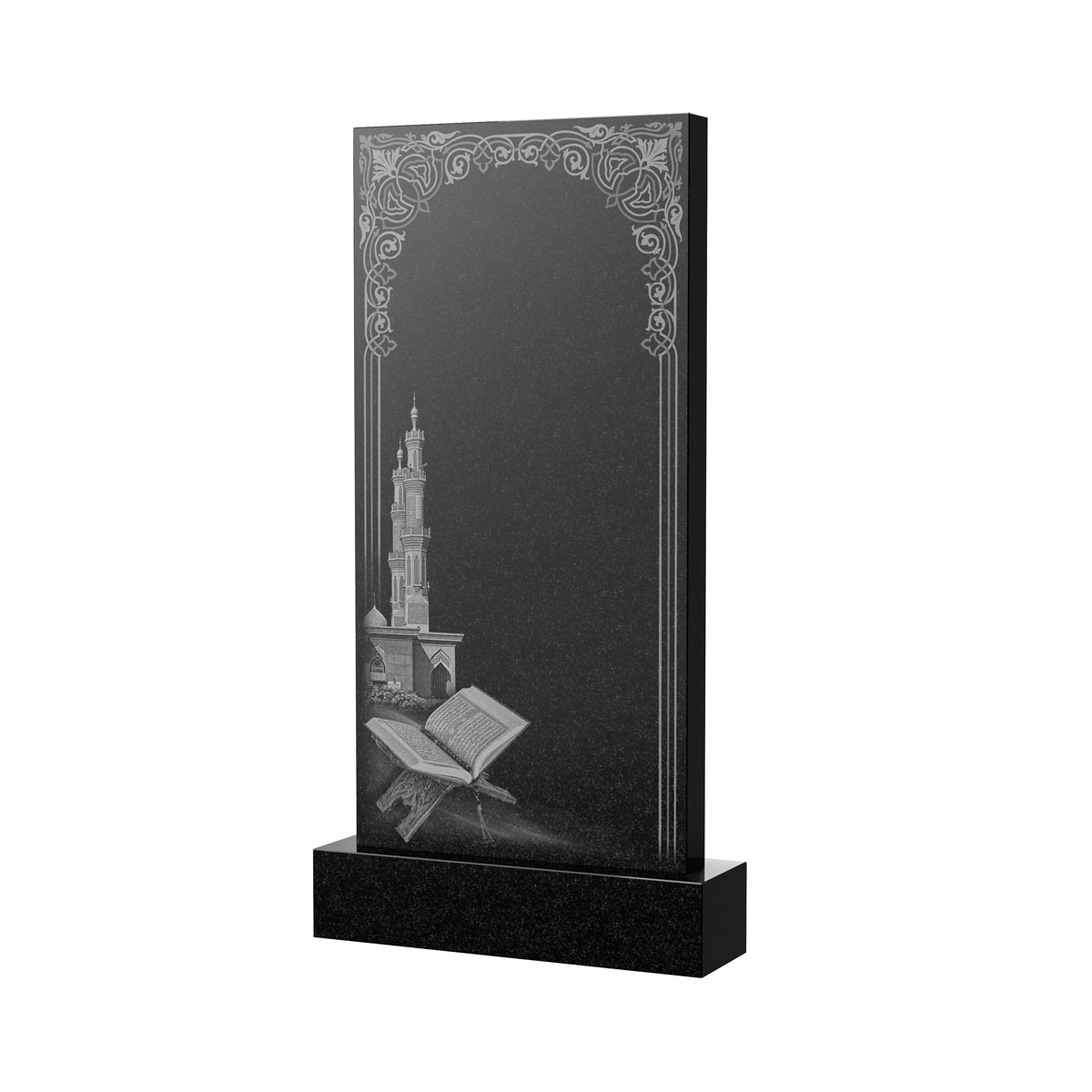 Художественное оформление памятника в&nbsp;Самаре | Художественное оформление на гранитную стелу, рисунок ВХО-039