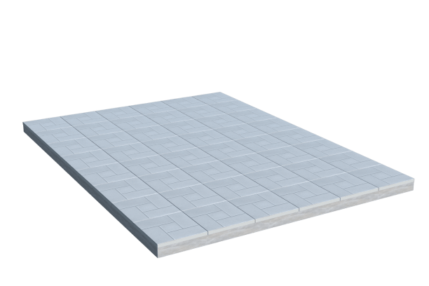 Площадки на могилу в&nbsp;Самаре | Площадка с тротуарной плиткой