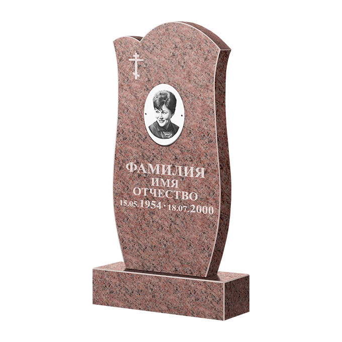 Памятники из цветного гранита в&nbsp;Самаре | Памятник из гранита Розалия Pink ФГЦ-039