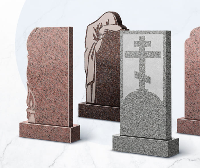 Скидки до 30% на памятники из цветного гранита