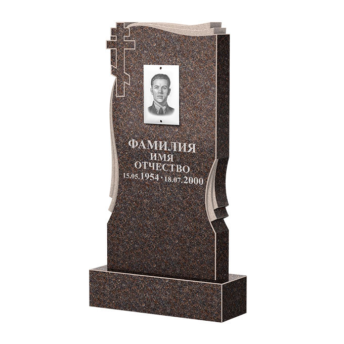 Гранитные памятники в&nbsp;Самаре | Памятник из гранита Карел Brown ФГЦ-185